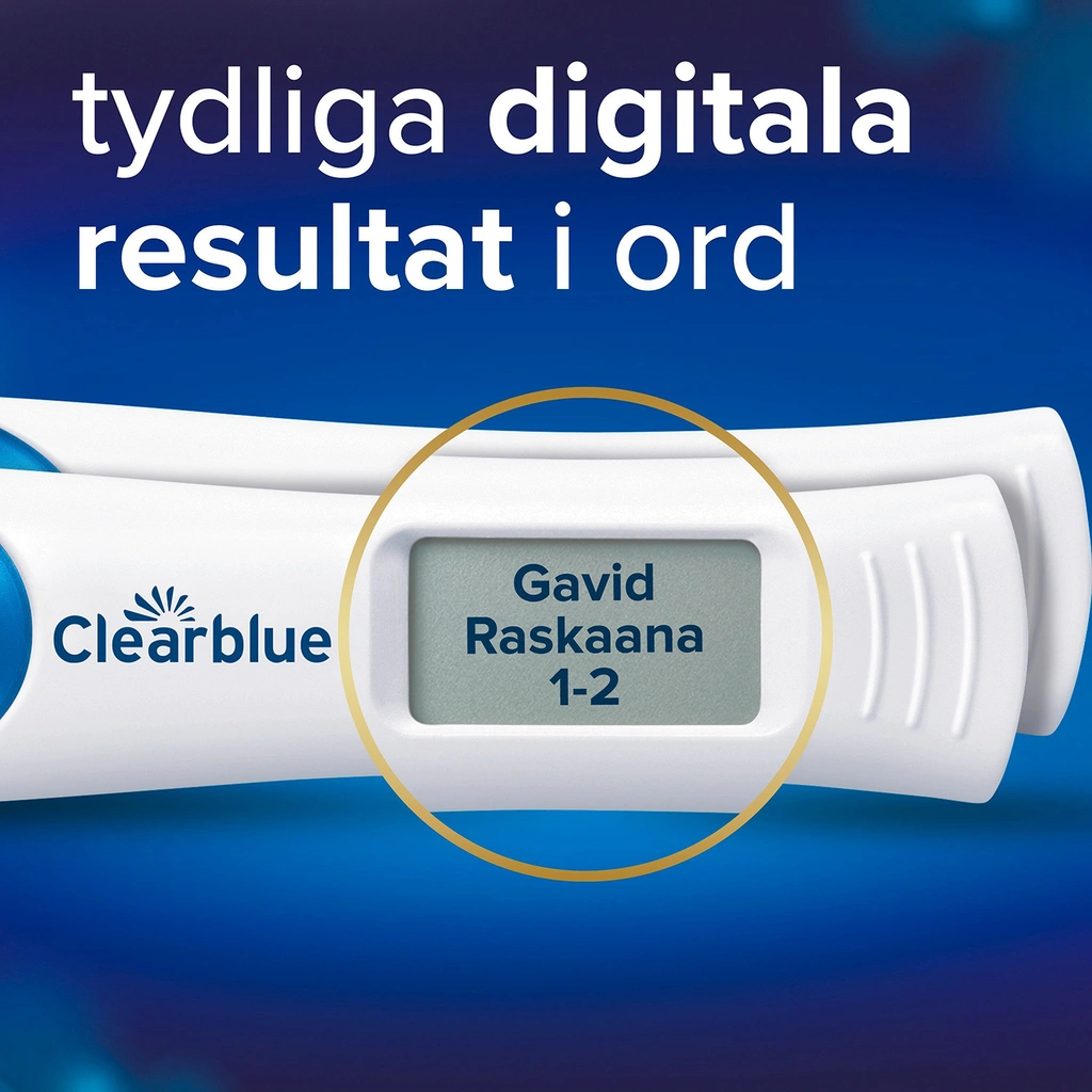 Digitalt graviditetstest med veckoindikator, 2 digitala tester