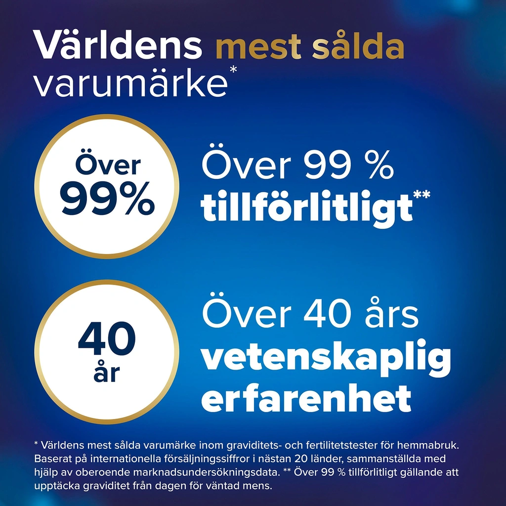 Digitalt graviditetstest med veckoindikator, 2 digitala tester