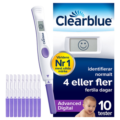 Advanced Digital Ägglossningstestkit, 1 digital hållare och 10 ägglossningstester