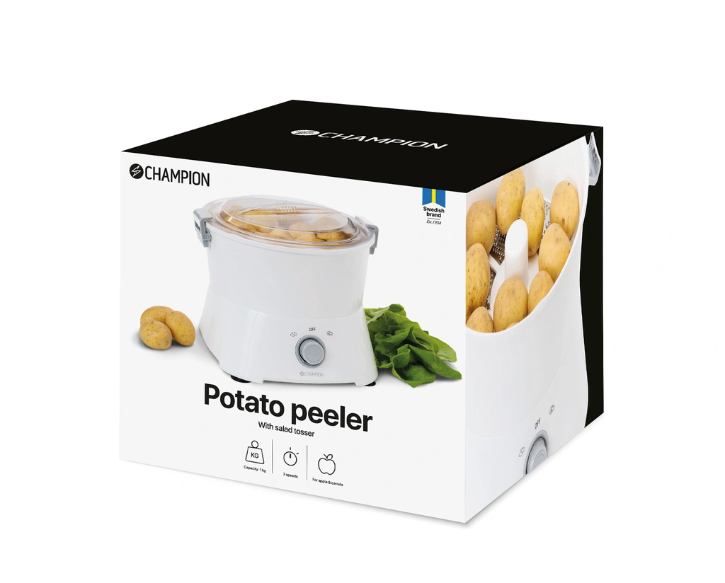 Potatisskalare 1kg m. Salladsslunga PS110 Vit