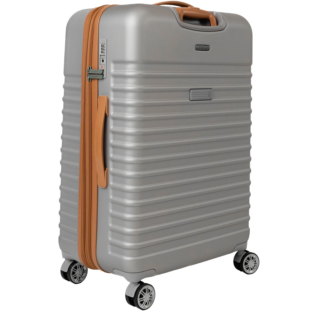 Resväska Pasadena Large Silver/Tan