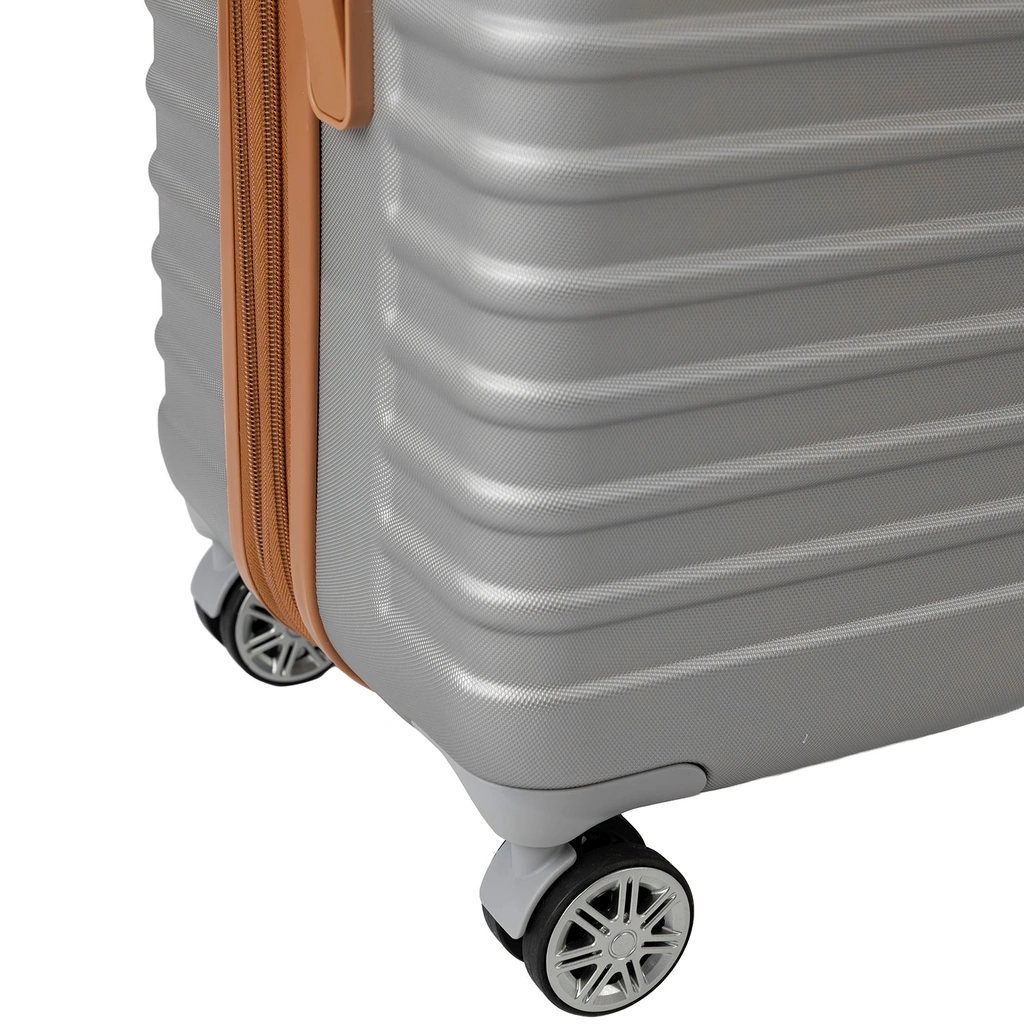 Resväska Pasadena Large Silver/Tan