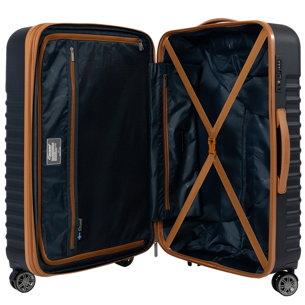 Resväska Pasadena Large Dark Blue/Tan