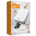 Mobil färg-skrivare Bluetooth Batteri App-styrd MCP-6010 Vit