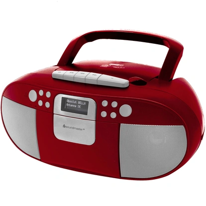Boombox CD/MP3 DAB+/FM radio Cassette USB SCD7800RO Red