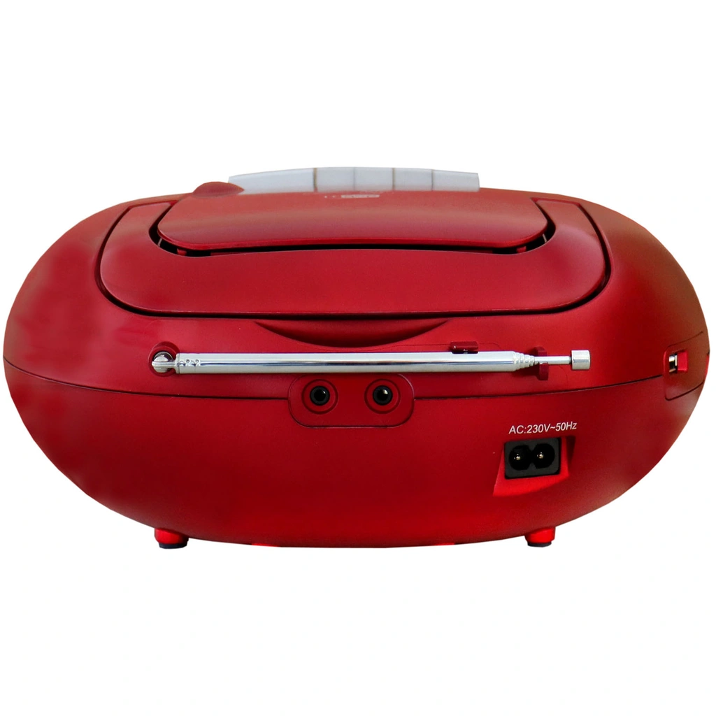 Boombox CD/MP3 DAB+/FM-radio Kassett USB SCD7800RO Röd
