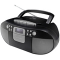 Boombox CD/MP3 DAB+/FM-radio Kassett USB SCD7800SW Svart/Grå