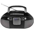 Boombox CD/MP3 DAB+/FM-radio Kassett USB SCD7800SW Svart/Grå