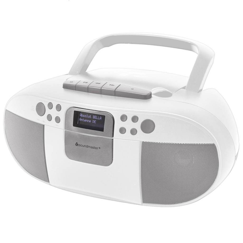 Boombox CD/MP3 DAB+/FM-radio Kassett USB SCD7800WE Vit
