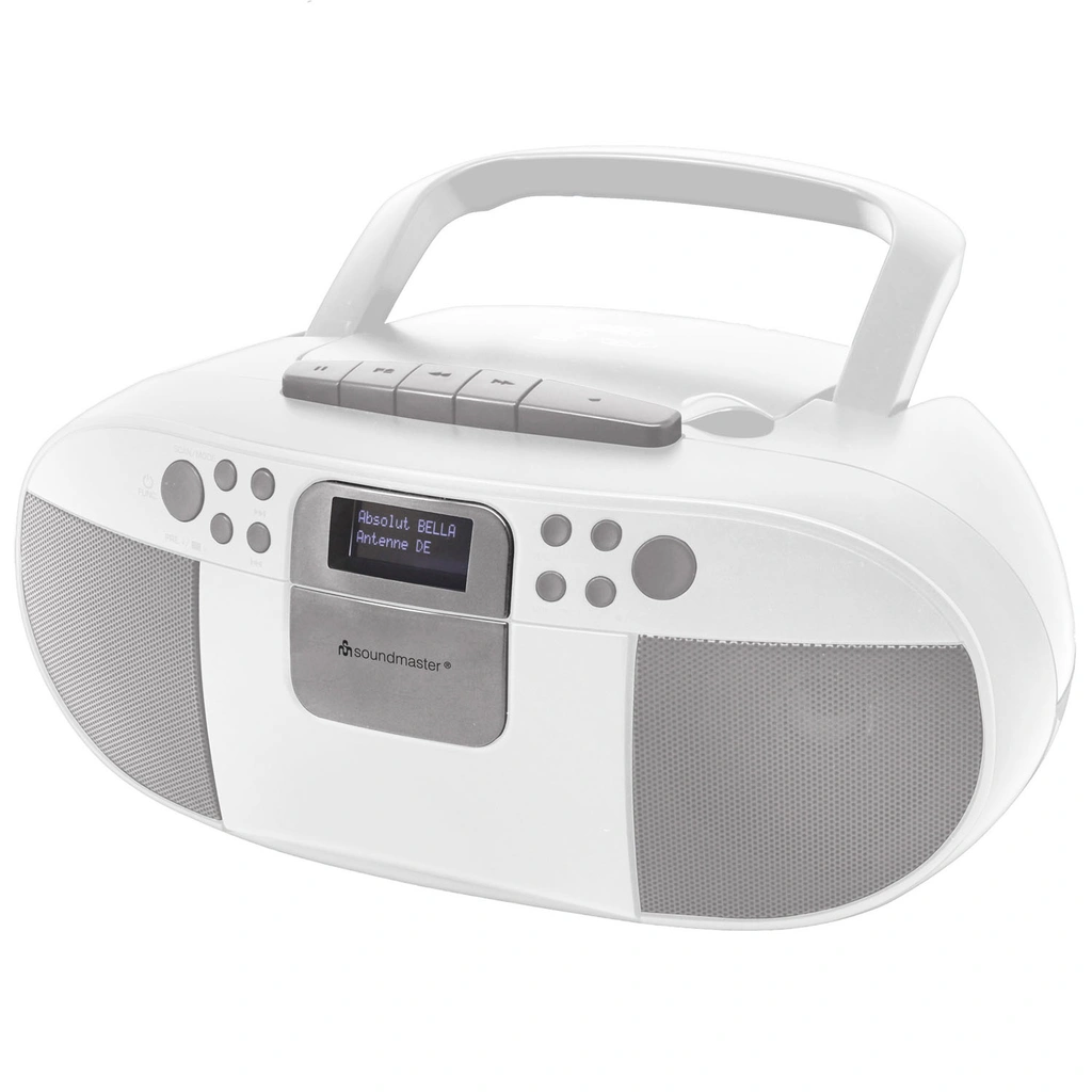 Boombox CD/MP3 DAB+/FM-radio Kassett USB SCD7800WE Vit