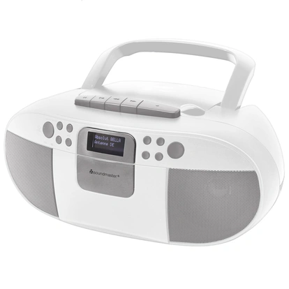 Boombox CD/MP3 DAB+/FM radio Cassette USB SCD7800WE White
