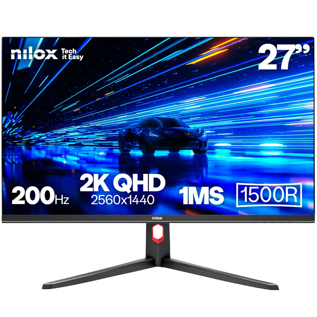 Bildskärm 27" Curved Gaming VA 2K 200Hz 1ms