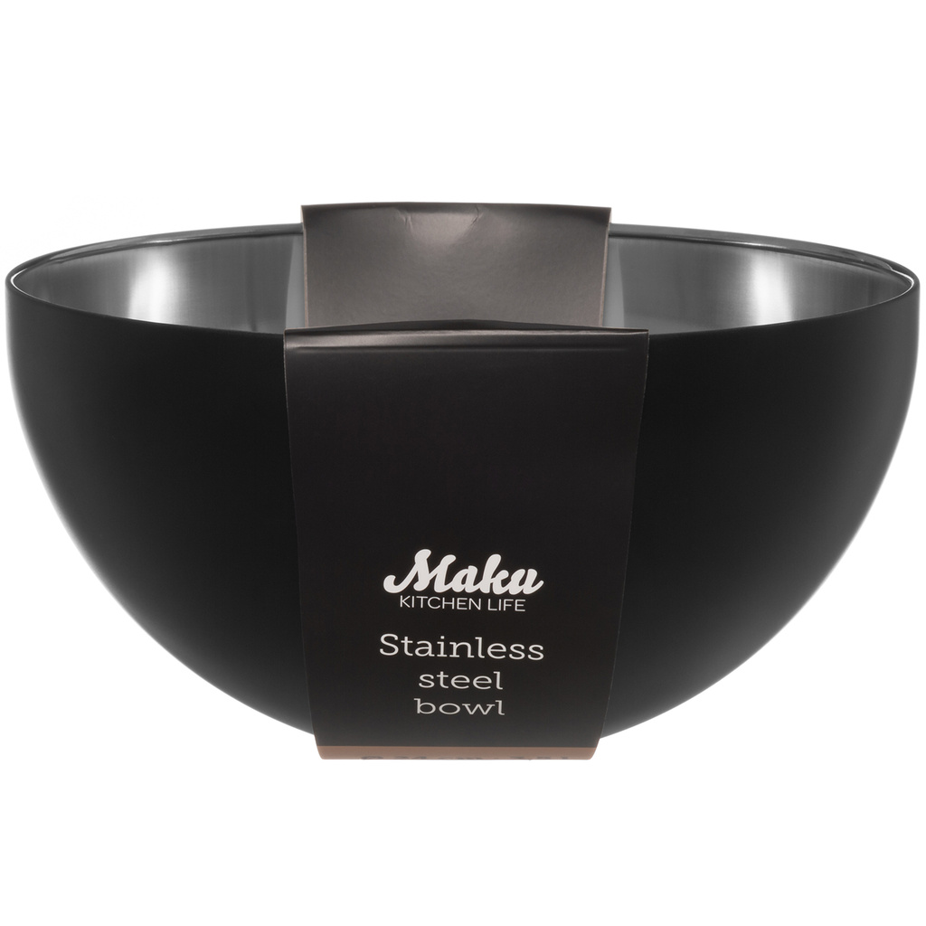Skål rostfritt stål svart 24 cm