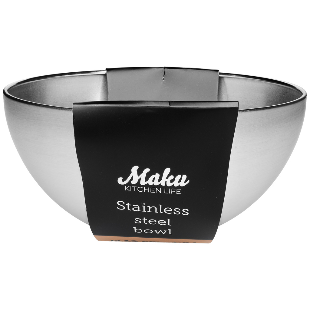 Skål rostfritt stål 19 cm