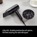 Hårfön DC 2200W 3värme & 2hastighetslägen + 2 tillbehör