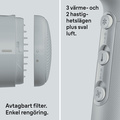 Hårfön 2100W 3värme & 2hastighetslägen + 2 tillbehör