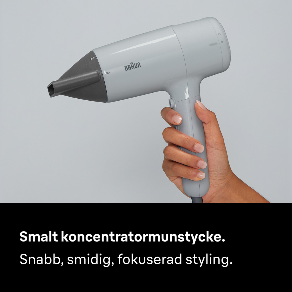 Hårfön 2100W 3värme & 2hastighetslägen + 2 tillbehör