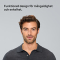 Hårfön1800W 3värme/hastighetslägen + 2 tillbehör