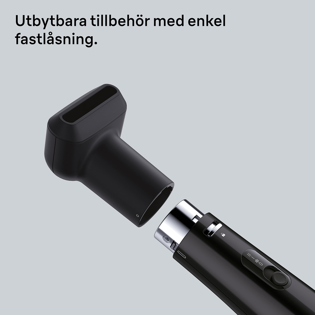 Air Styler IONTEC 700W 2 kombinerade värme-/hastighetslägen + 2 tillbehör