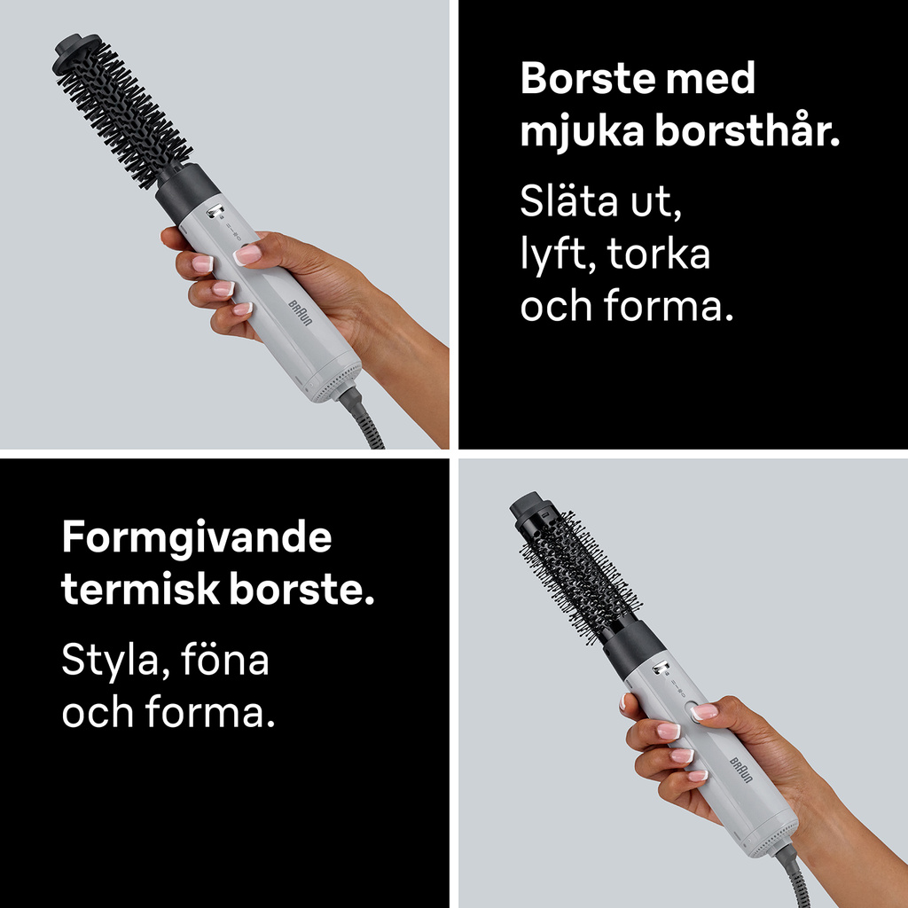 Air Styler COMPACT 300W 3 kombinerade värme-/hastighetslägen + 2 tillbehör