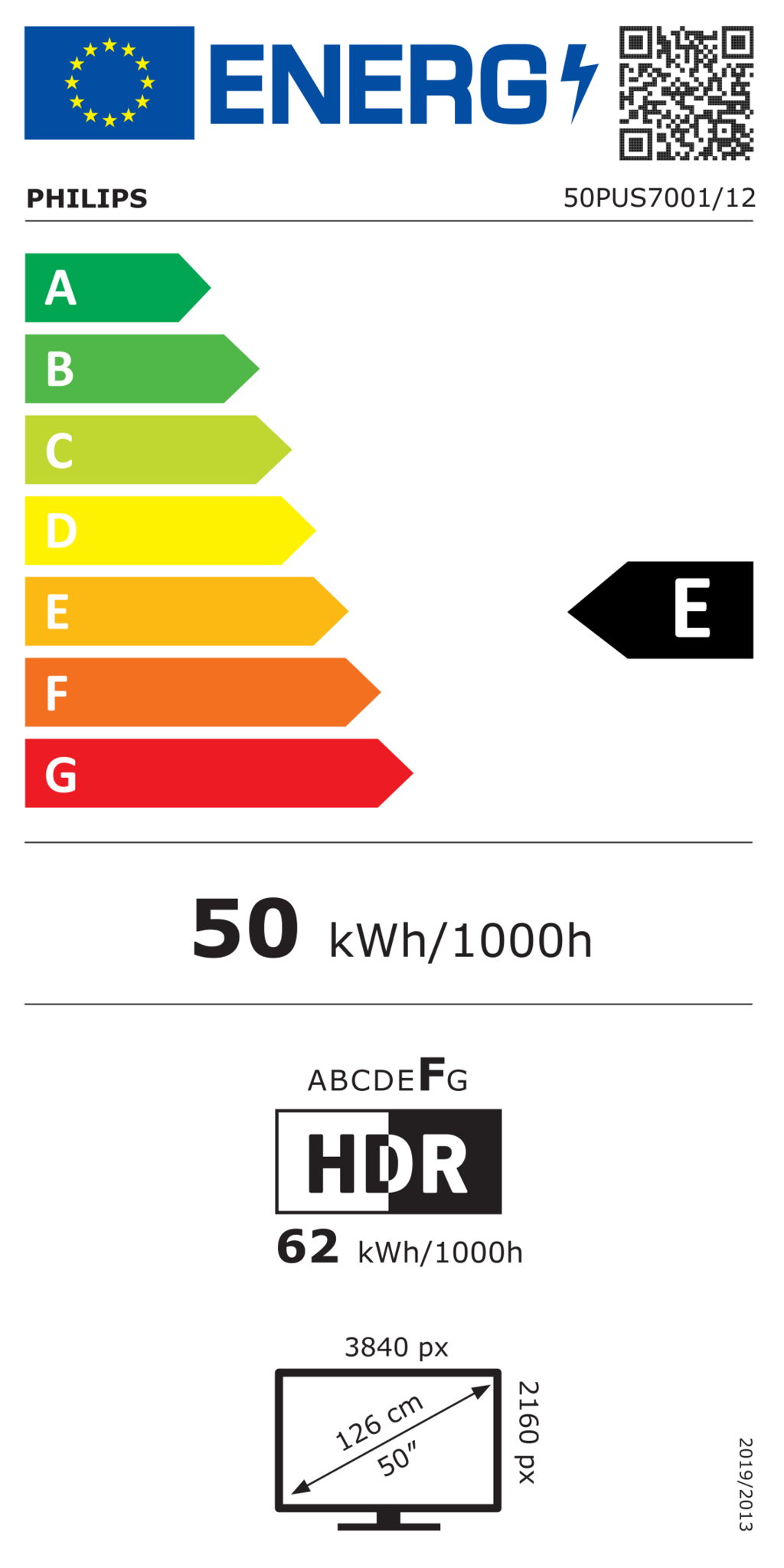 TV 50" 4K UHD Titan OS 50PUS7001 Svart