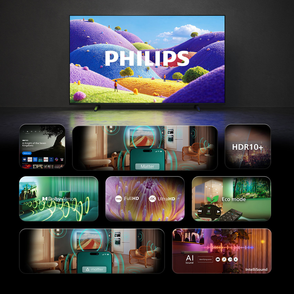 TV 65" 4K UHD Titan OS 65PUS7001 Svart