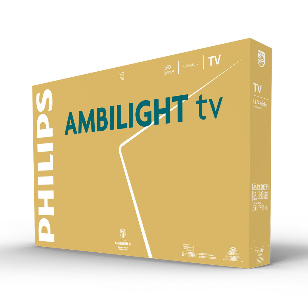 TV 50" 4K UHD Titan OS Ambilight 50PUS8001 Svart