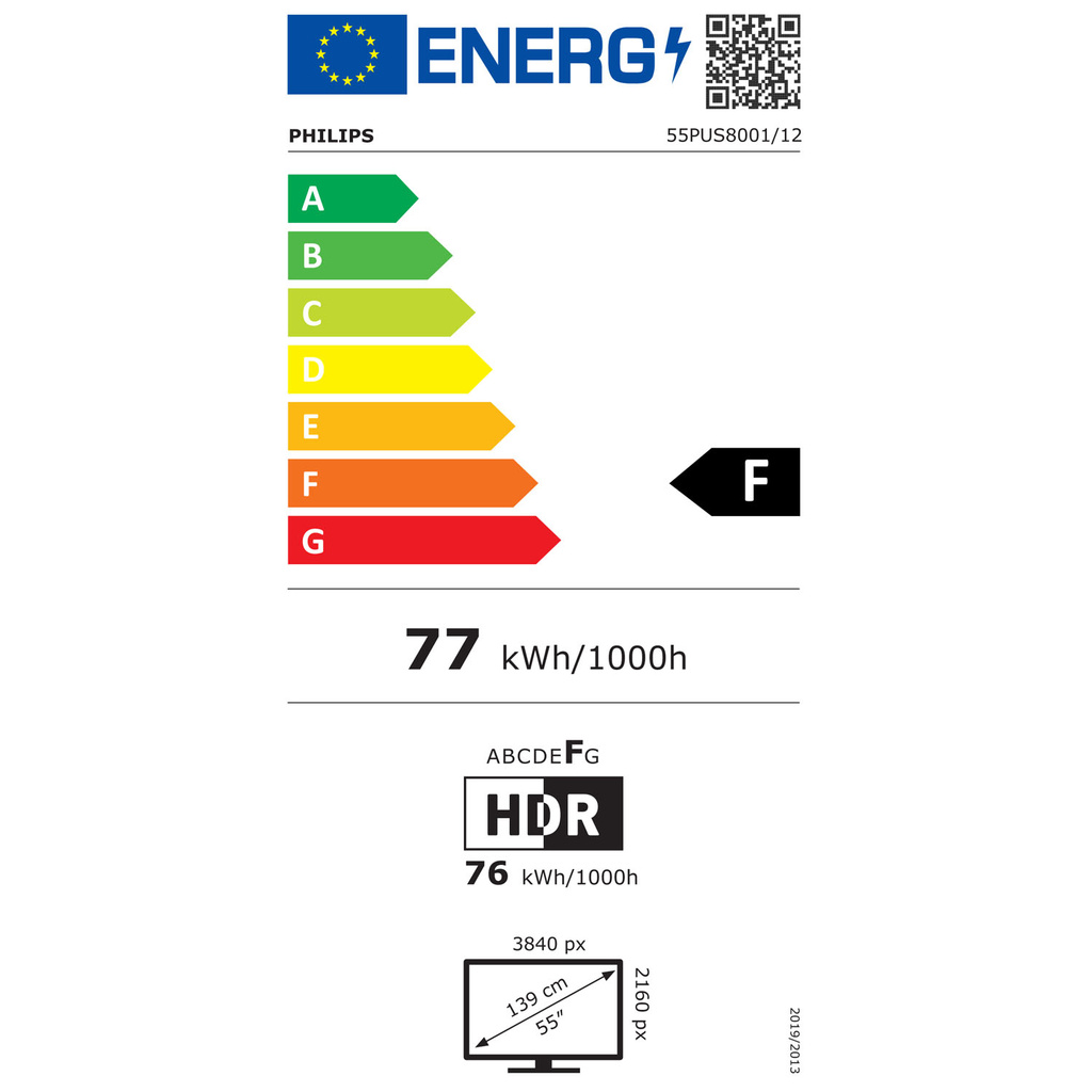 TV 55" 4K UHD Titan OS Ambilight 55PUS8001 Svart