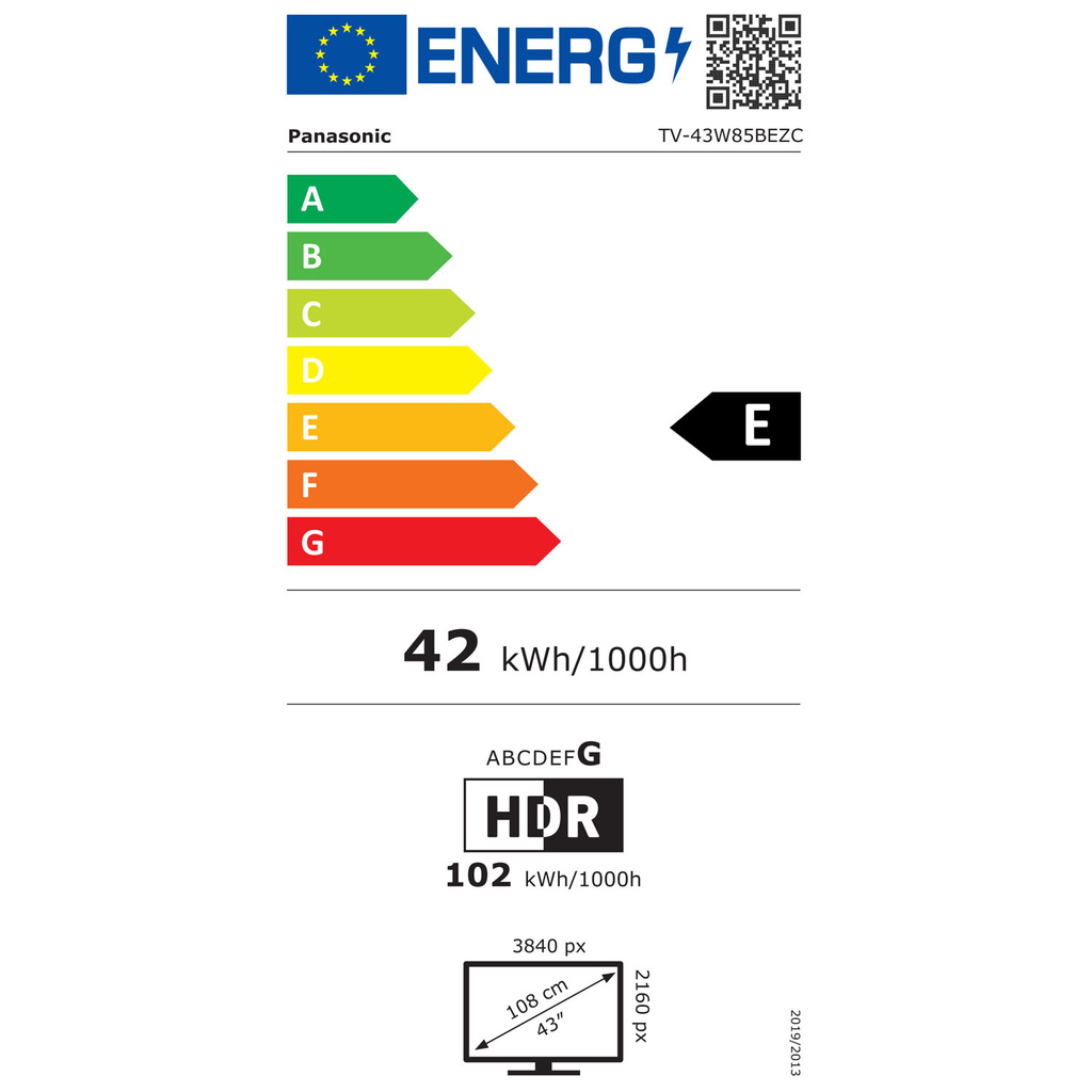 TV 43" 4K QLED Fire TV TV-43W85BEZC Svart