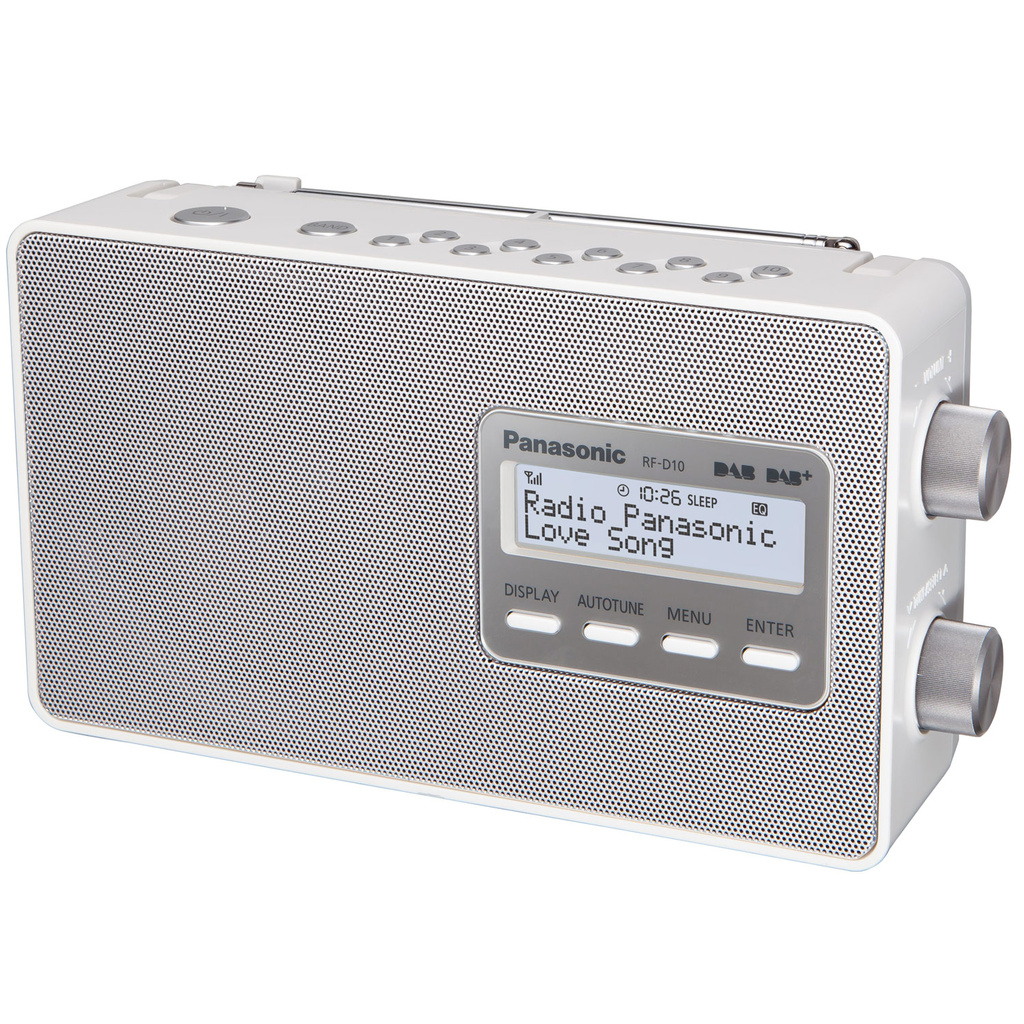 Radio FM DAB+ LCD Screen RF-D10EG-W White