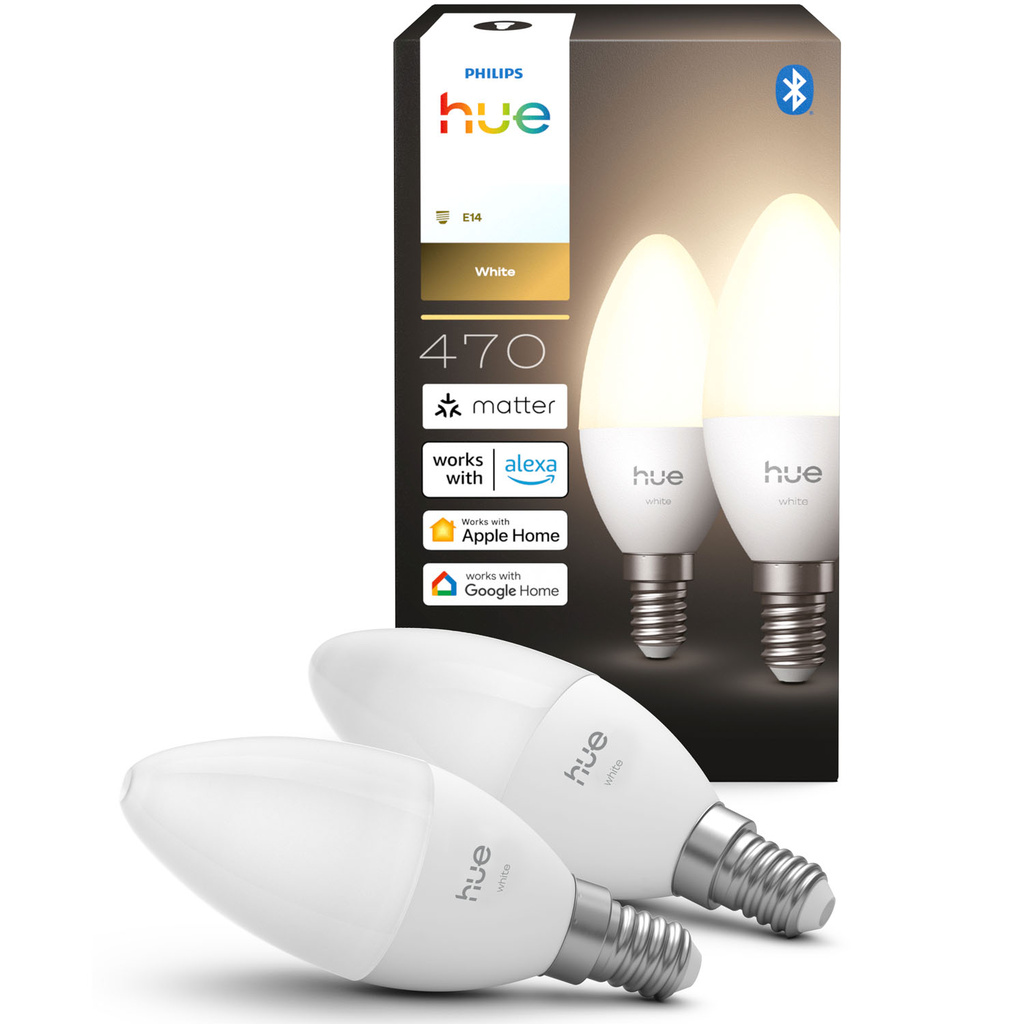 White E14 Kron 470 lm 2-pack