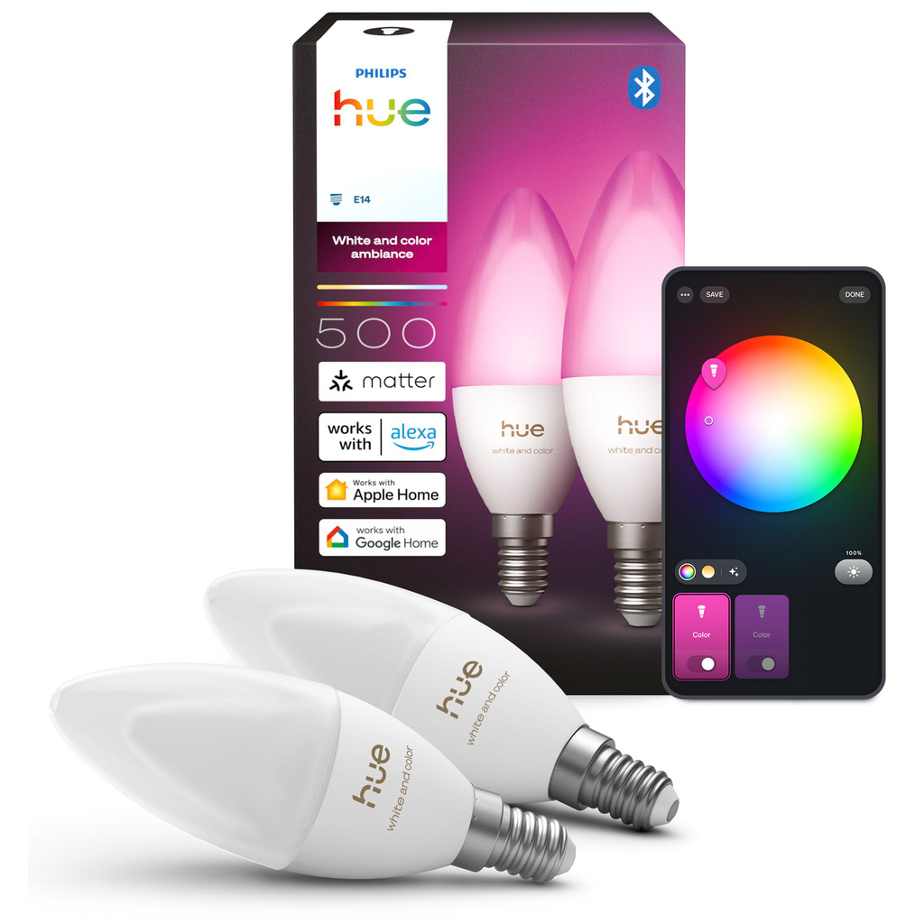 White Color Ambiance E14 Kron 470 lm 2-pack