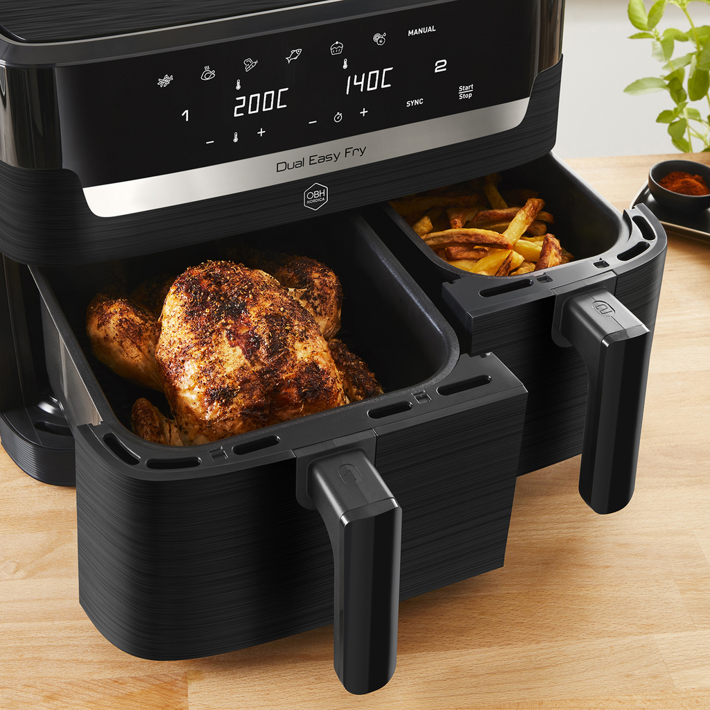 Airfryer Dual Easy Fry 8,3 L svart