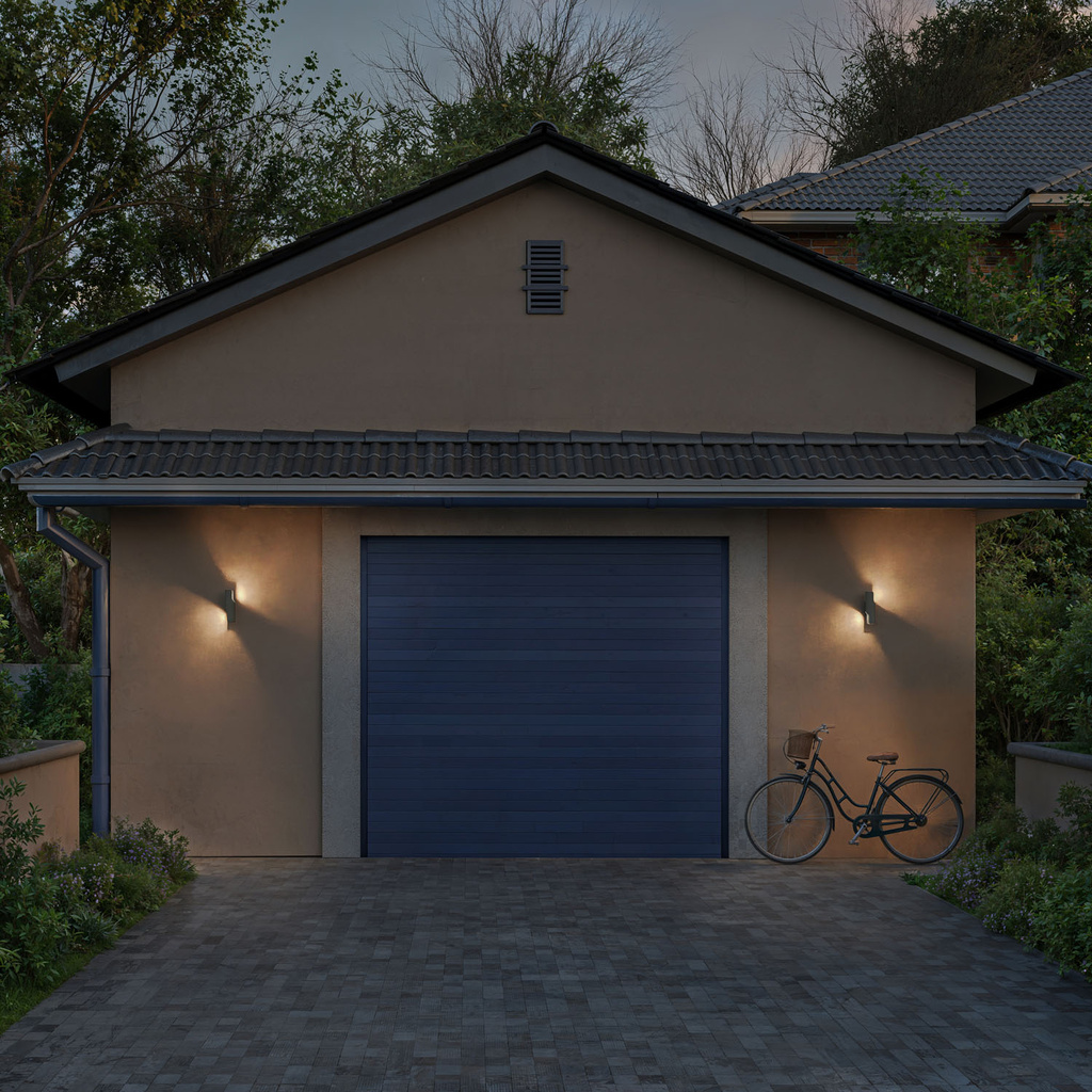 Fira Vägglampa Up-/Downlight 800lm Ultra Efficient Antracit