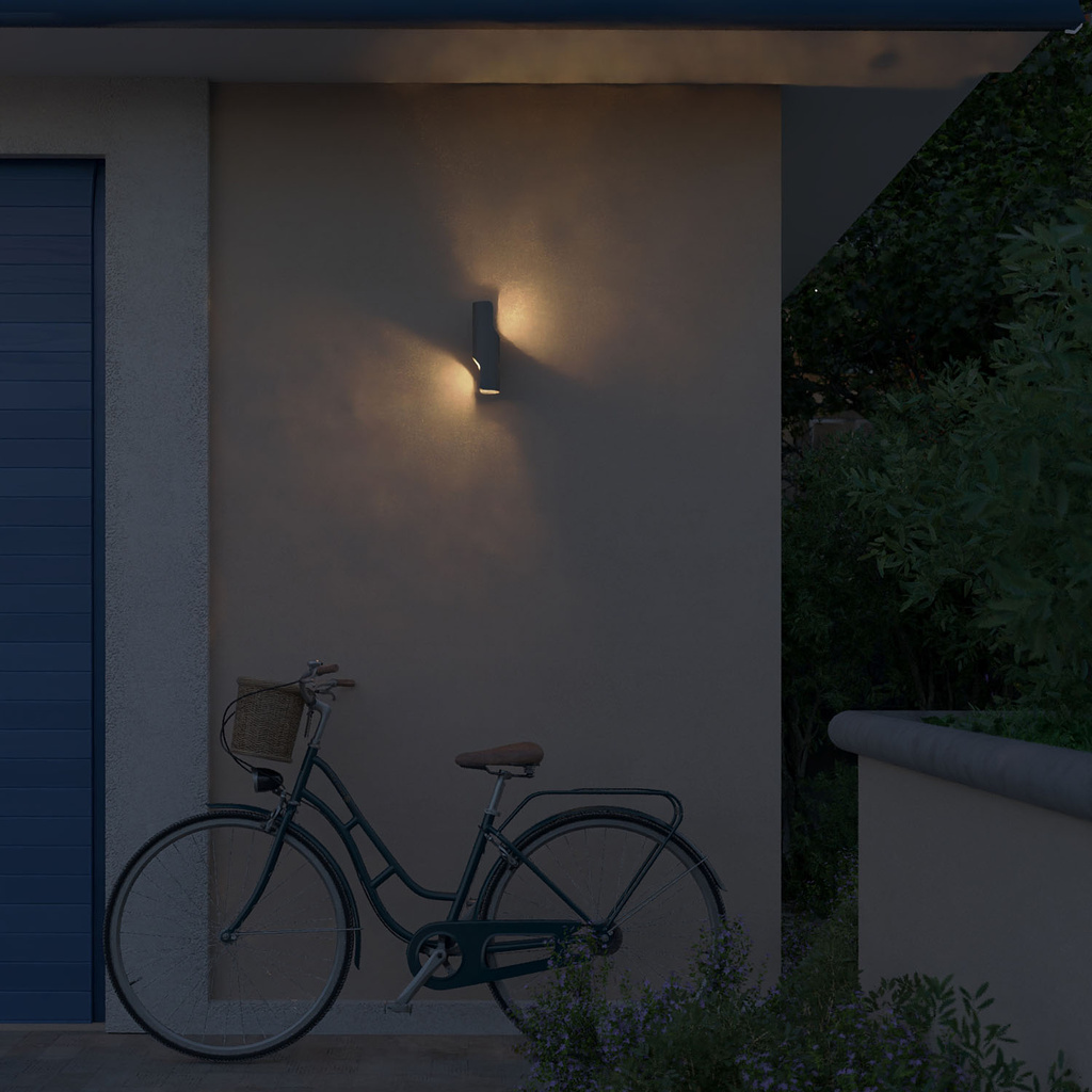 Fira Vägglampa Up-/Downlight 800lm Ultra Efficient Antracit