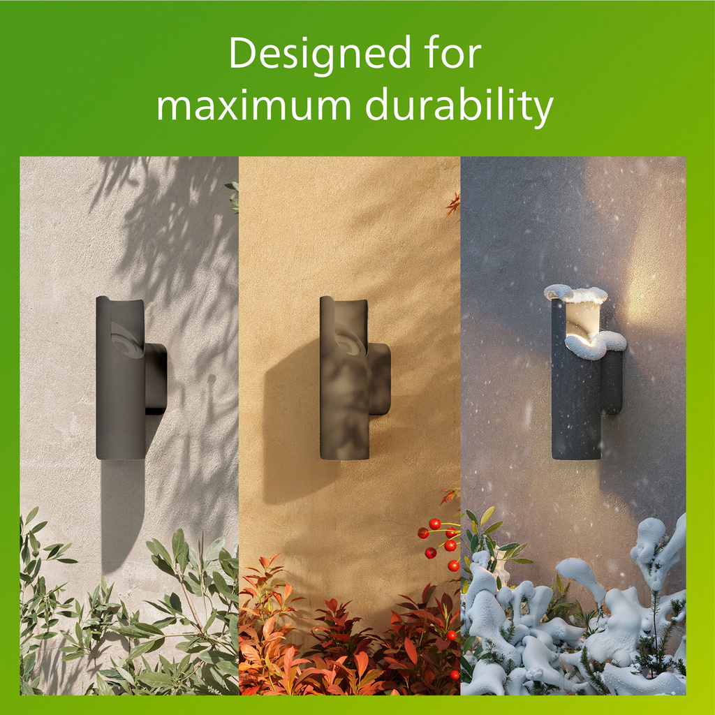 Fira Vägglampa Up-/Downlight 800lm Ultra Efficient Antracit