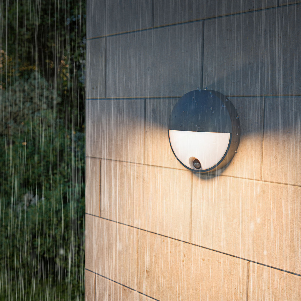 Capricorn Vägglampa 800lm IR-sensor Ultra Efficient Antracit