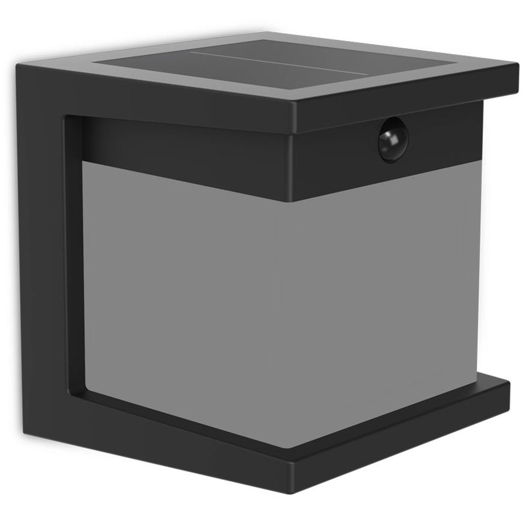 Diara Vägglampa Solcell IR-sensor LED 400/10lm Svart