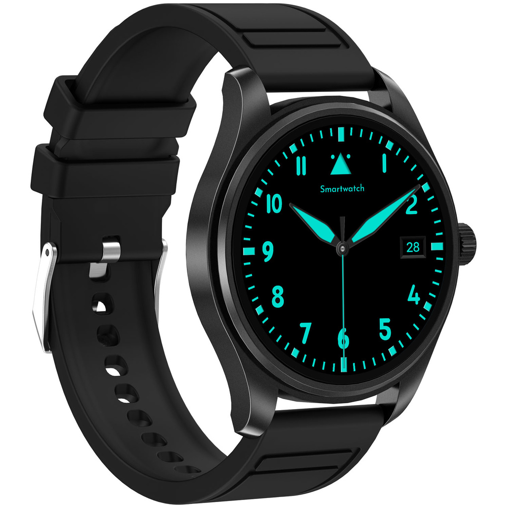 Smartwatch rund AMOLED-display Trainerround3 Svart