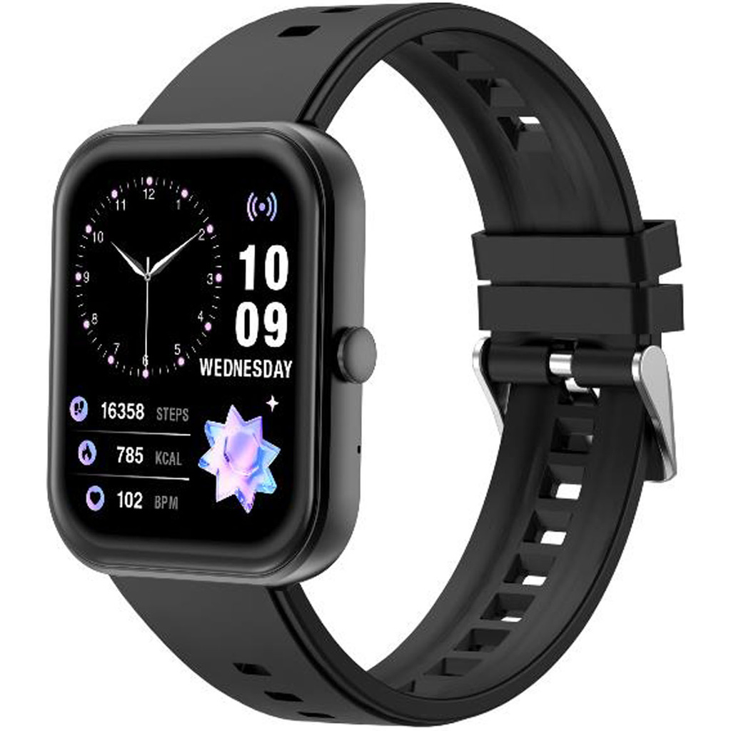Smartwatch Rectangular AMOLED Display Trainerwatch3 Black