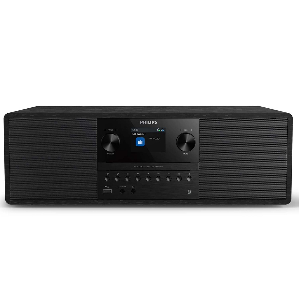 Musik-anläggning Bluetooth Auracast 50 W RMS DAB+/FM-radio CD USB Svart