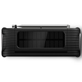 Vevradio IP55 Solcell Batteri Nödlarm Svart