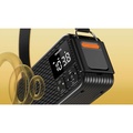 Vevradio IP55 Solcell Batteri Nödlarm Svart