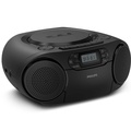 Boombox CD DAB+/FM-radio Kassett USB Bluetooth Svart