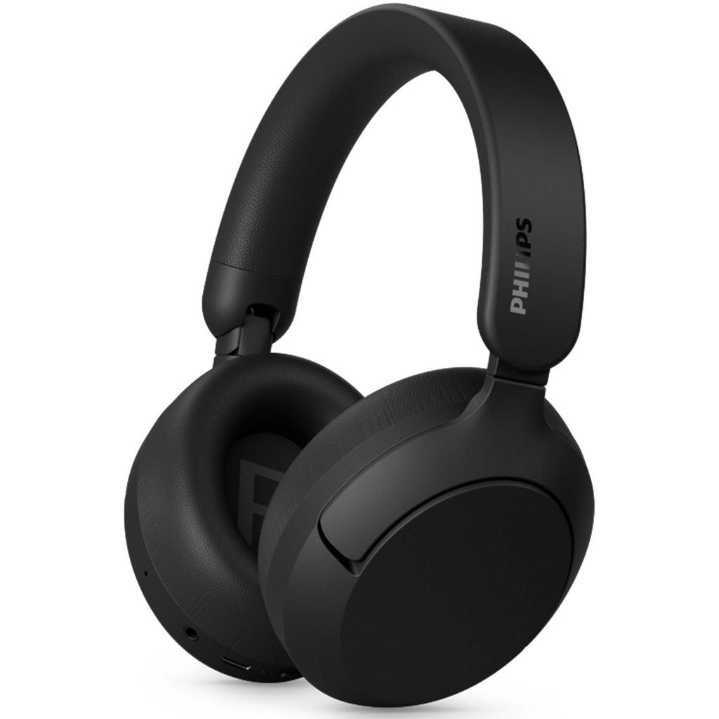Hörlurar Over-ear Bluetooth + kabel ANC 80h speltid Hi-res App GRS Svart