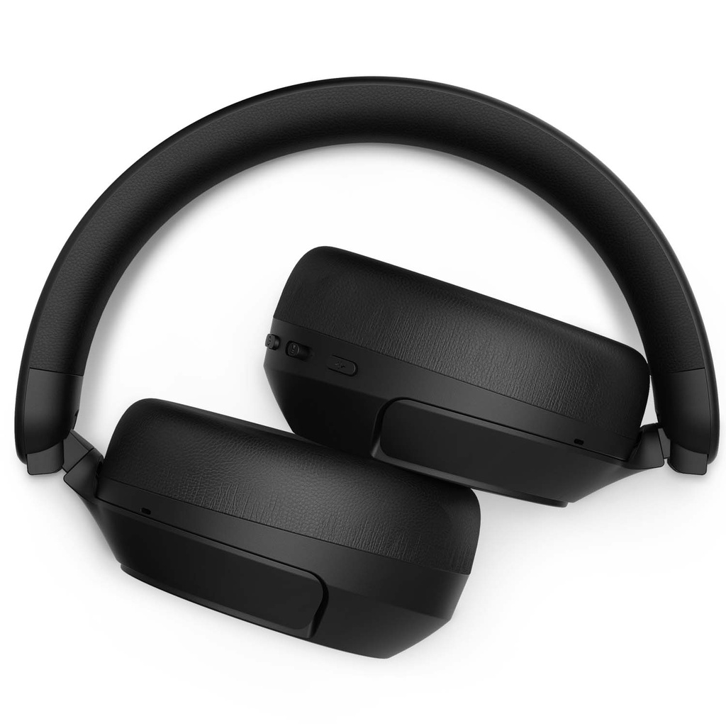 Hörlurar Over-ear Bluetooth + kabel ANC 80h speltid Hi-res App GRS Svart
