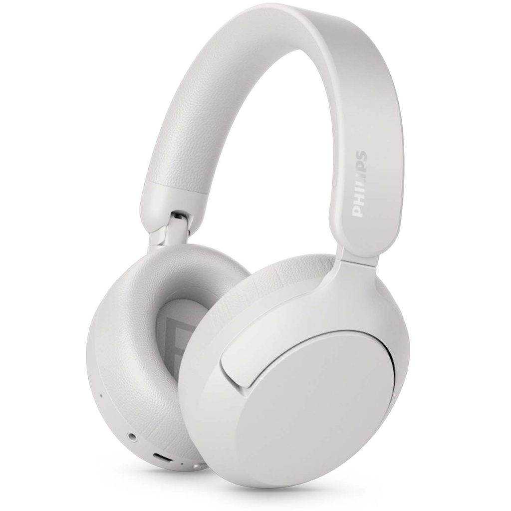 Hörlurar Over-ear Bluetooth + kabel ANC 80h speltid Hi-res App GRS Vit