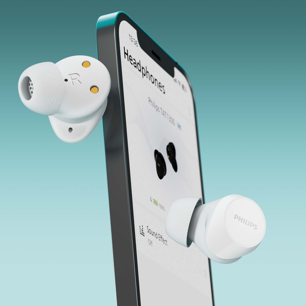 Hörlurar In-ear dot TWS 24h speltid IPX4 APP GRS Vita