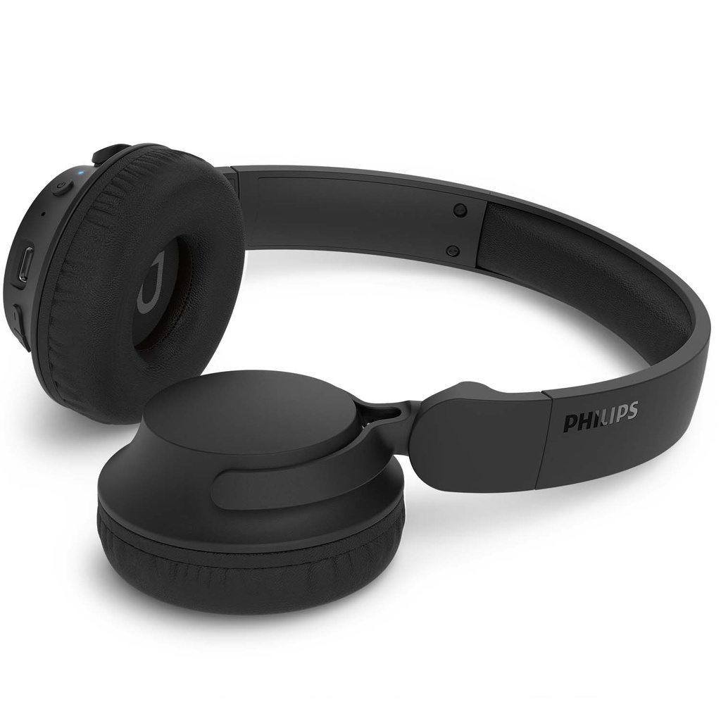 Hörlurar On-ear Bluetooth ANC,0H speltid App GRS Svart