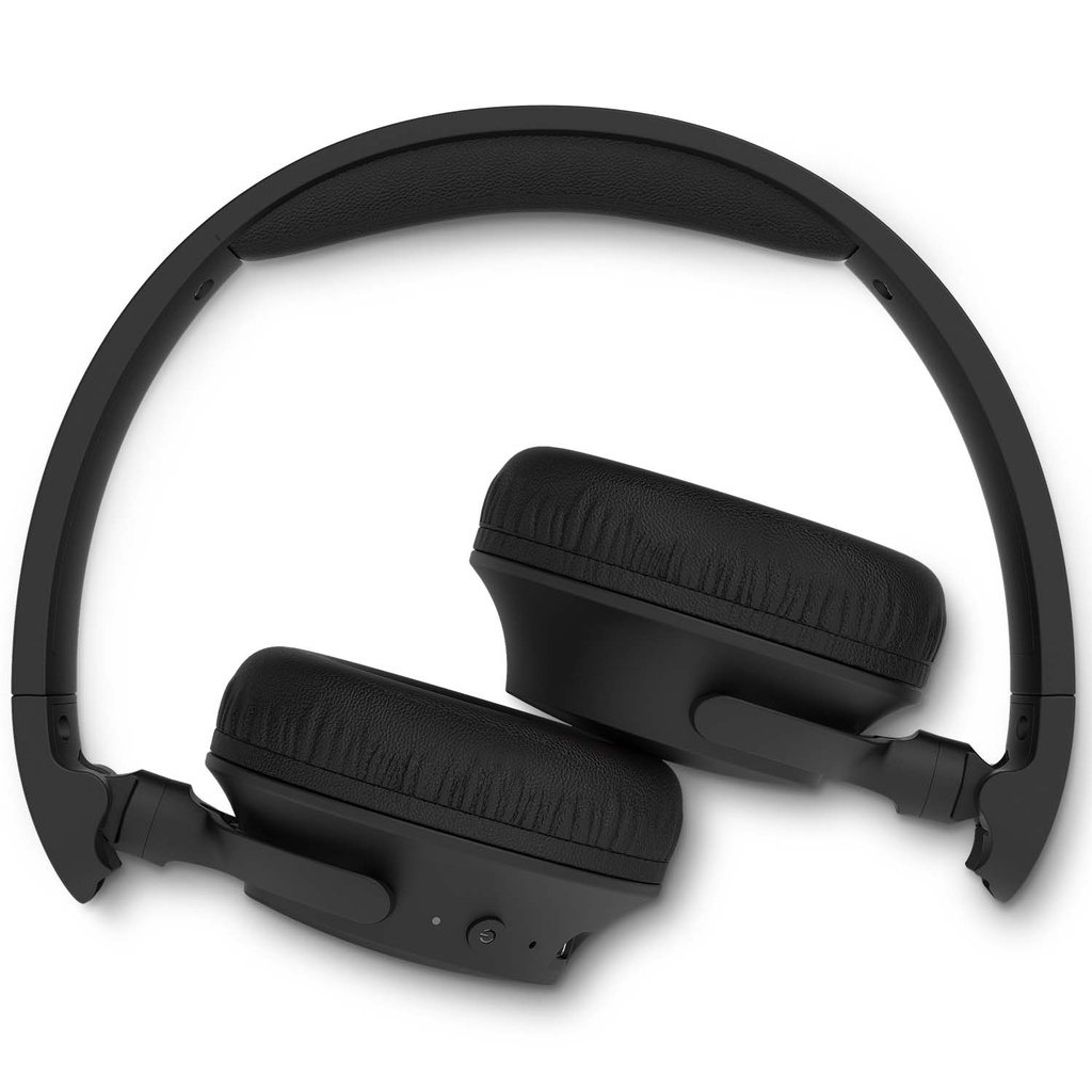 Hörlurar On-Ear Bluetooth 70h speltid App Svarta